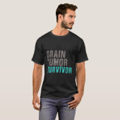 脳腫瘍生存者Sがん認識度手術 Tシャツ (正面フル)