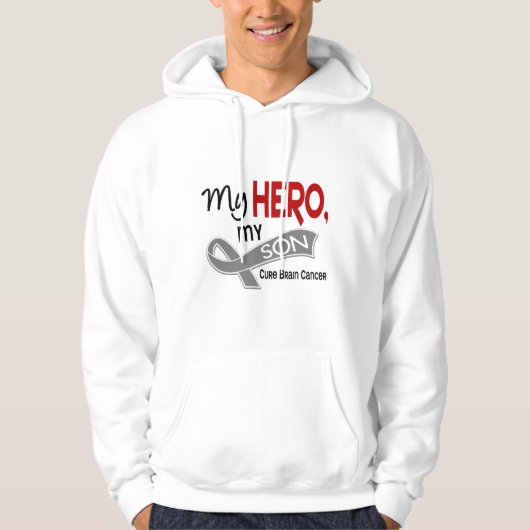 脳腫瘍私の英雄私の息子42 パーカ (正面)