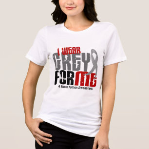 脳腫瘍私は私のための灰色を6.2身に着けています トライブレンドTシャツ