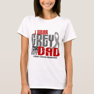 脳腫瘍私は私のパパ6.2のための灰色を身に着けています Tシャツ