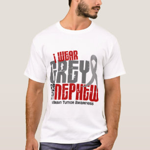 脳腫瘍私は私の甥6.2のための灰色を身に着けています Tシャツ