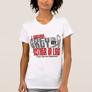 脳腫瘍私は私の義母6.2のための灰色を身に着けています Tシャツ