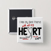 脳腫瘍私は私の親友を恋しく思います 缶バッジ (正面&裏面)