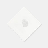 脳腫瘍認識度ギフト私は脳手術を受けた スタンダードカクテルナプキン (角)