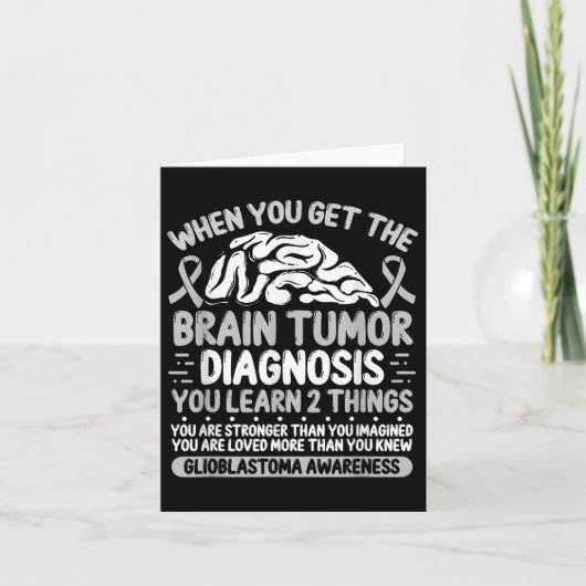 脳腫瘍認識度グレーリボングリア芽細胞腫 カード (正面)