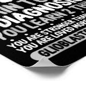 脳腫瘍認識度グレーリボングリア芽細胞腫 ポスター (角)