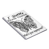 脳腫瘍認識度月のリボンギフト ノートブック (右側)