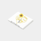 脳腫瘍認識度月のリボンギフト ポストイット (アングル)