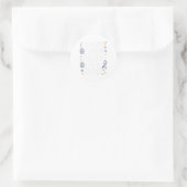 脳腫瘍認識度月灰色リボンアパレルミー ラウンドシール (バッグ)