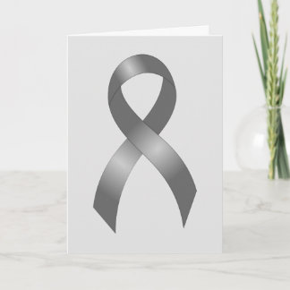 脳腫瘍 |糖尿病 |グレーリボン サンキューカード