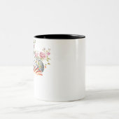 脳花コラージュ ツートーンマグカップ (中央)