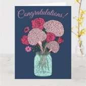 脳花束 カード (黄色い花)