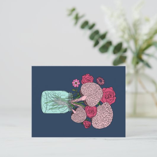 脳花束 ポストカード (スタンド正面)