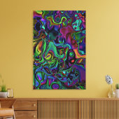脳融解 キャンバスプリント (インサイチュ (リビング))