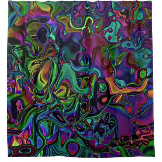 脳融解 シャワーカーテン (正面)