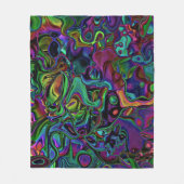 脳融解 フリースブランケット (正面)