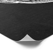 脳解剖学的イラストレーションプリント第3号 ポスター (角)