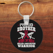 脳誇りを持った動脈瘤戦士の兄弟 キーホルダー (正面)