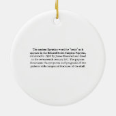 脳象形文字 セラミックオーナメント (裏面)