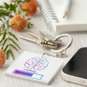脳負荷 キーホルダー (正面右)