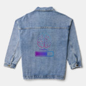 脳負荷 デニムジャケット (裏面)