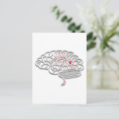 脳迷路の概念 ポストカード (スタンド正面)