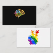 脳部外科医神経外科医のグラフ エンクロージャーカード (正面/裏面)