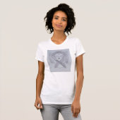 脳障害銀認識度リボンシャツ Tシャツ (正面フル)