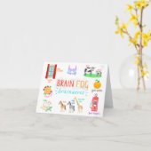 脳霧脳波 カード (黄色い花)