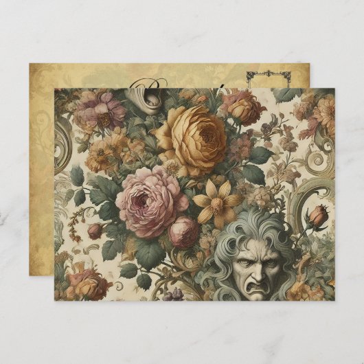 脳霧 – ゴシックフローラ シーズンポストカード (正面/裏面)