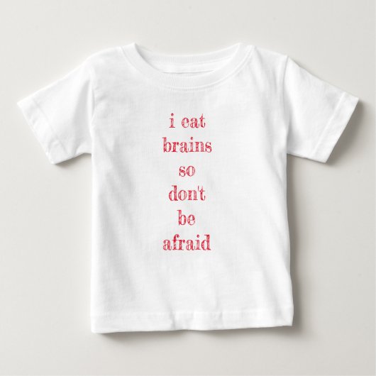 脳食べだ ベビーTシャツ (正面)