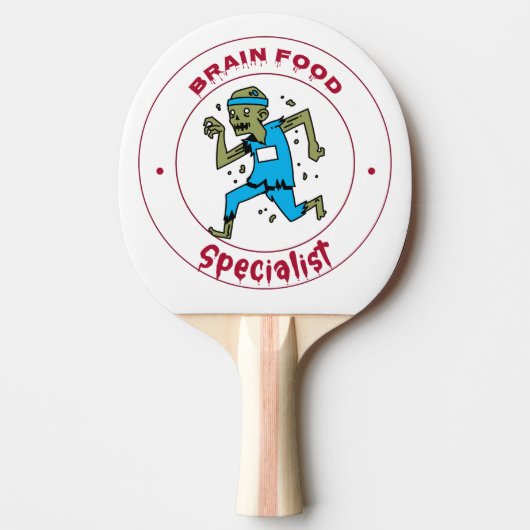 脳食品専門家ゾンビ脳 卓球ラケット (正面)