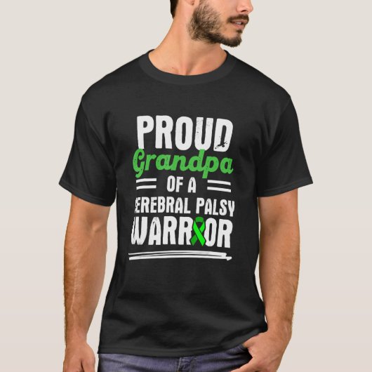 脳麻痺CP認識度誇りを持った戦士サバイバー Tシャツ (正面)
