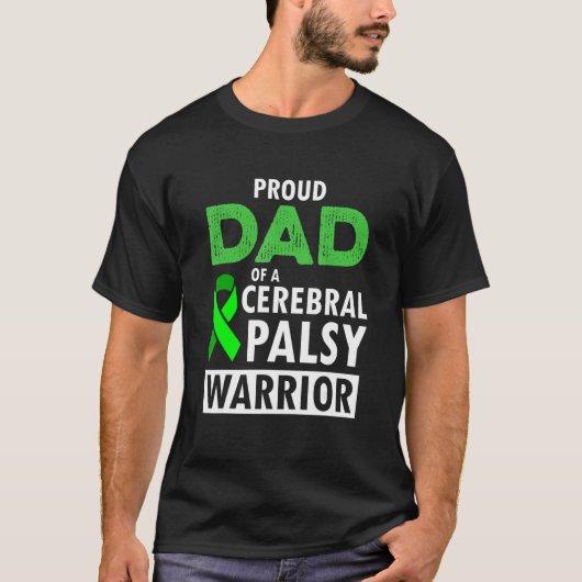 脳麻痺CP認識度誇りを持った戦士サバイバー Tシャツ (正面)