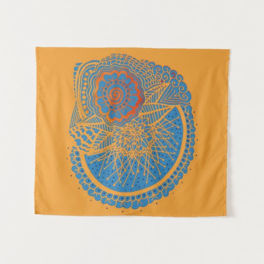 脳 タペストリー (正面(横))