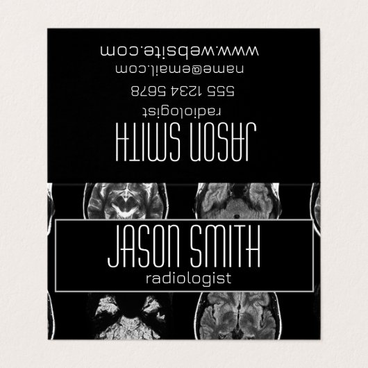 脳MRIスキャン 名刺 (外部フラット)
