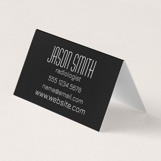 脳MRIスキャン 名刺 (裏面)