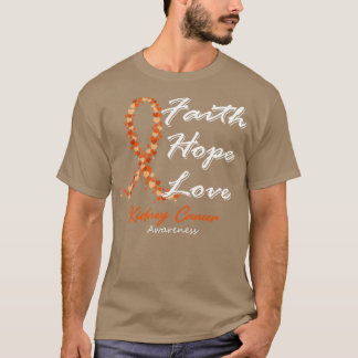 腎がんの認知信仰このFaへの愛を願う Tシャツ