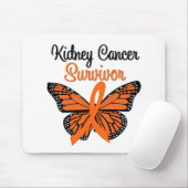 腎がんを克服した蝶 マウスパッド (マウス)