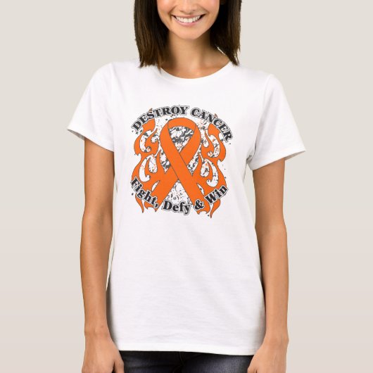 腎がんを破壊する Tシャツ (正面)