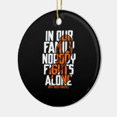 腎がん支援家族腎がん患者 セラミックオーナメント (左)