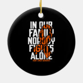 腎がん支援家族腎がん患者 セラミックオーナメント (裏面)