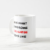 腎ナース素晴らし、 コーヒーマグカップ (正面左)