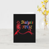 腎ナース腎臓学ナース透析技術者 カード (黄色い花)