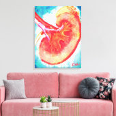 腎二分割 キャンバスプリント (インサイチュ (リビング))