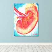 腎二分割 キャンバスプリント (インサイチュ (ウッドフロア))