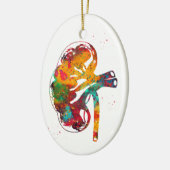 腎切片 セラミックオーナメント (左)