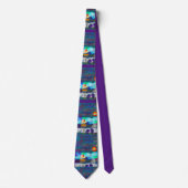 腎医ユニークアート帆船#40 ネクタイ (正面)