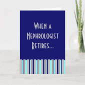 腎医退職した用グリーティングカードII カード (正面)