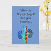 腎医退職した者ユーモアのある カード (黄色い花)